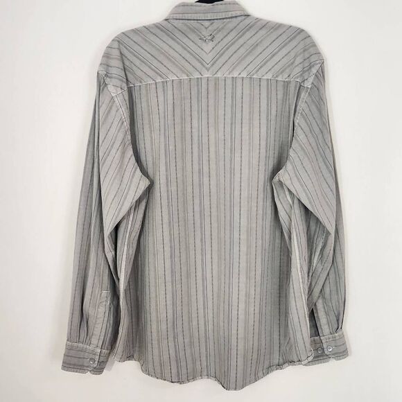 Horny Toad Long Sleeve Gray Button Down Shirt Size XL Horny Toad Gray Shirt - Picture 3 of 6